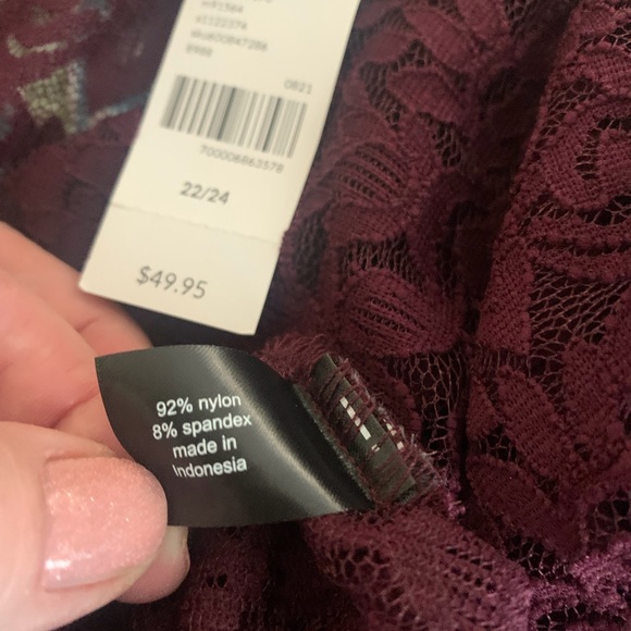 Lane Bryant 22/24 Sheer Floral Lace Blouse Tunic Gorgeous Detailed Design - Picture 11 of 11